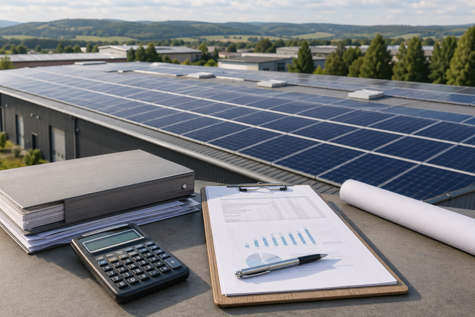 Industrie-Photovoltaikanlage als Investmentmotiv
